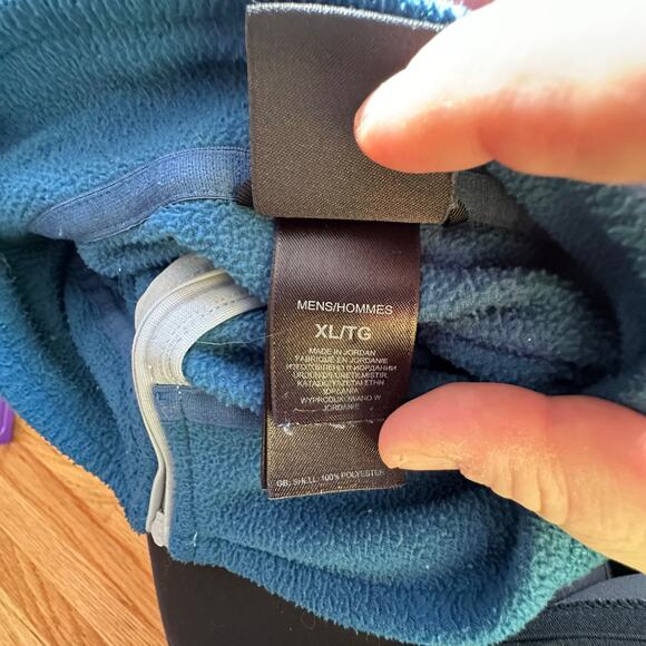 THE NORTH FACE x Men's Mock Neck 1/4 Zip Fleece Pullover Jacket Blue Size xl - Picture 5 of 6